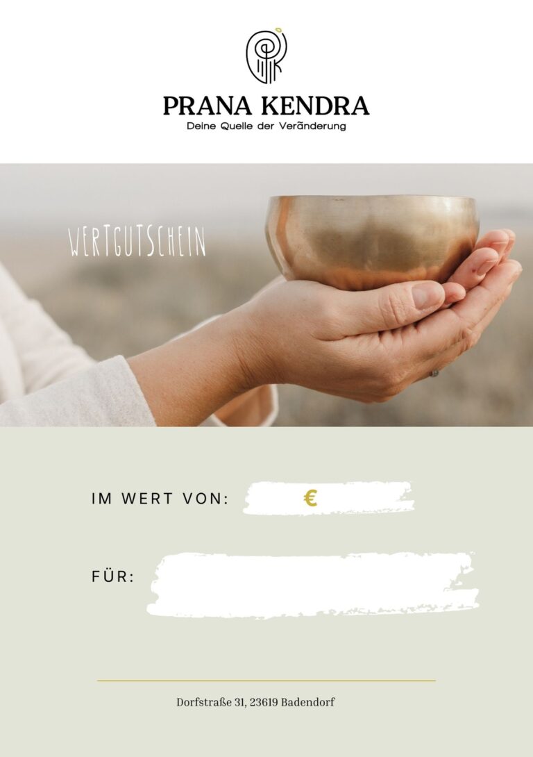 Geschenkgutschein Prana Kendra